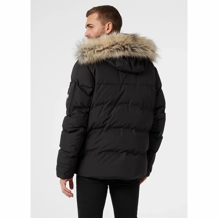 Men's Helly Hansen Bouvet Winter Jackets Black | 025-MDGTLX