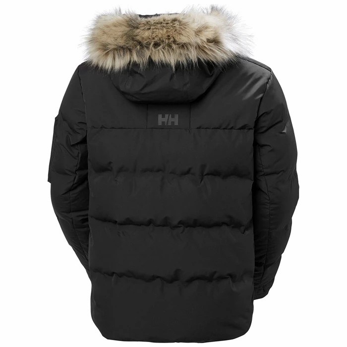 Men's Helly Hansen Bouvet Winter Jackets Black | 025-MDGTLX