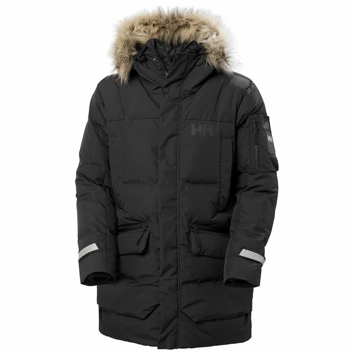 Men's Helly Hansen Bouvet Winter Jackets Black | 318-OCPKQI