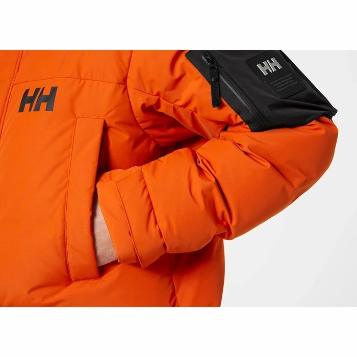 Men's Helly Hansen Bouvet Winter Jackets Red / Orange | 420-CUQNYG