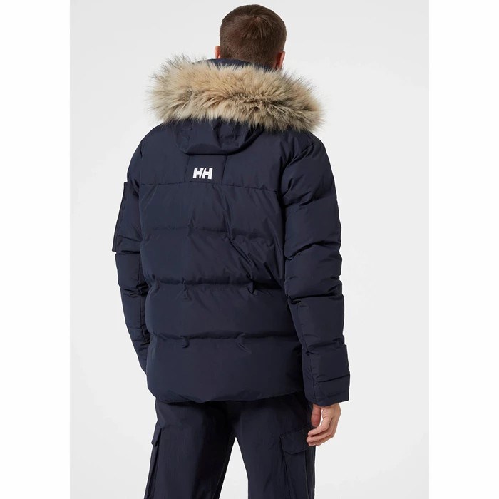 Men's Helly Hansen Bouvet Winter Jackets Navy | 528-UPQBML