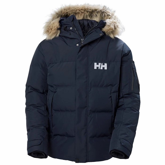 Men\'s Helly Hansen Bouvet Winter Jackets Navy | 528-UPQBML