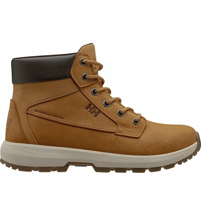 Men's Helly Hansen Bowstring Work Boots Orange Brown | 954-XUKFLW