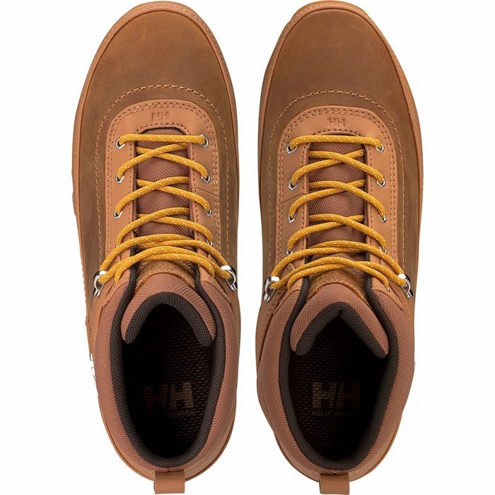 Men's Helly Hansen Calgary Work Boots Orange Brown | 342-QLVPSN