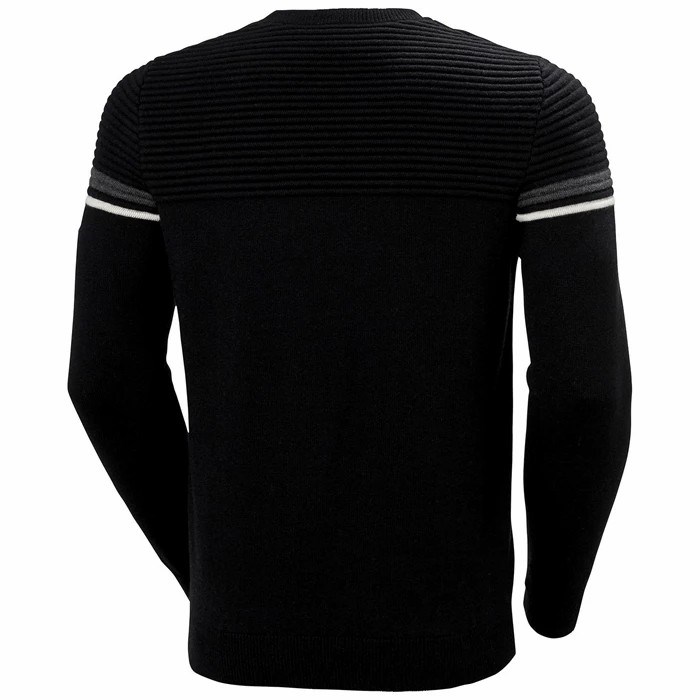 Men's Helly Hansen Carv Knitted Sweaters Black | 386-FLBTOS