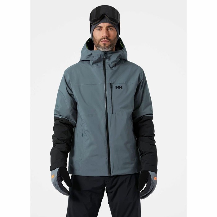 Men's Helly Hansen Carv Lifaloft Insulated Ski Jackets Grey | 041-YGLPQE