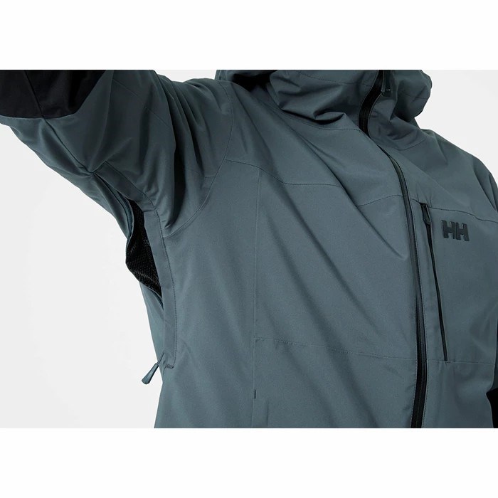 Men's Helly Hansen Carv Lifaloft Insulated Ski Jackets Grey | 041-YGLPQE