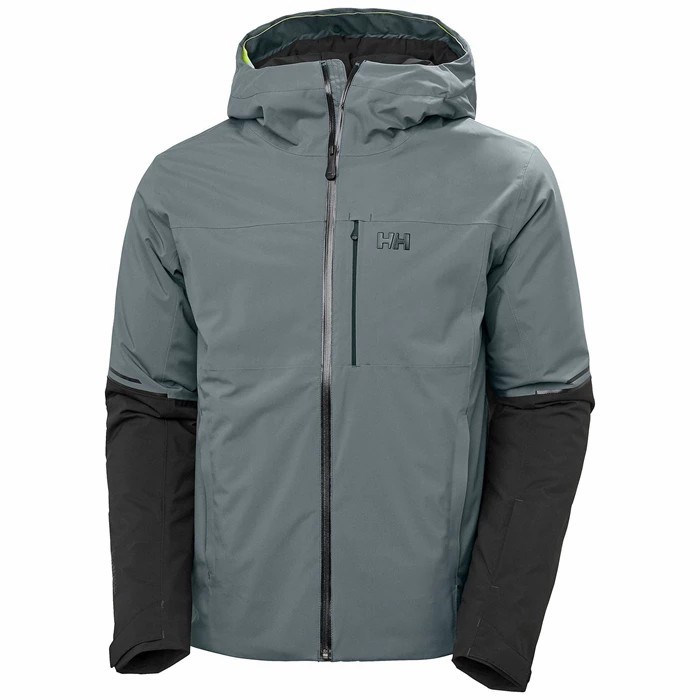 Men\'s Helly Hansen Carv Lifaloft Insulated Ski Jackets Grey | 041-YGLPQE