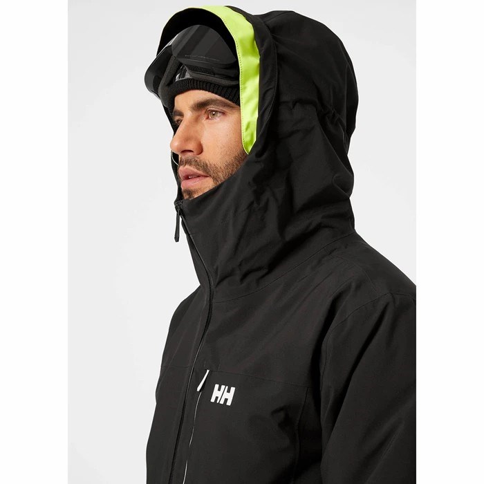 Men's Helly Hansen Carv Lifaloft Insulated Ski Jackets Black | 132-SDCVYI