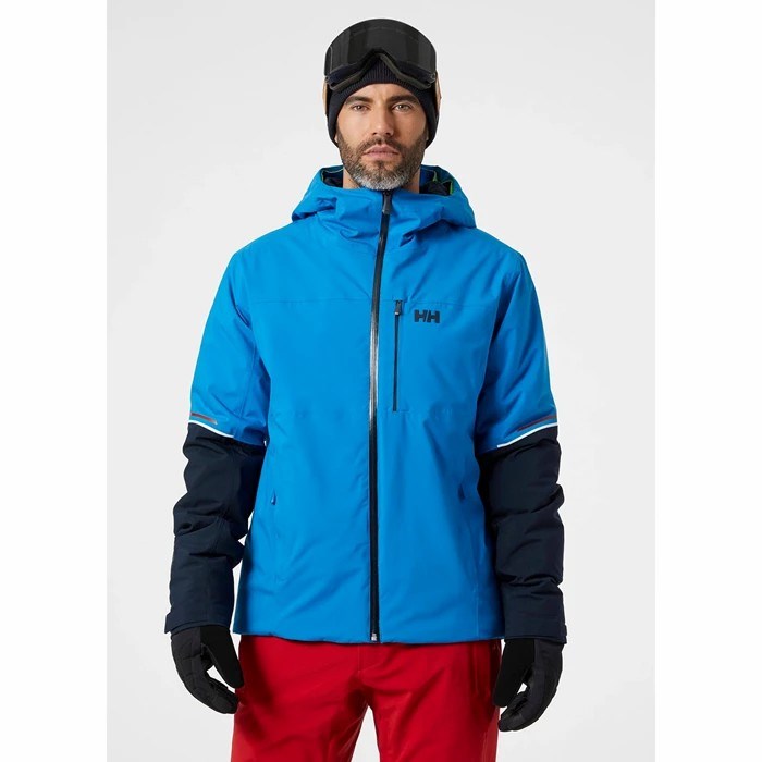 Men's Helly Hansen Carv Lifaloft Insulated Ski Jackets Blue | 871-JMHZGQ