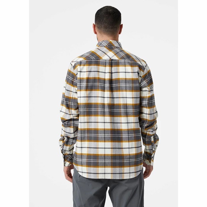 Men's Helly Hansen Classic Check Ls Shirts Deep Green | 074-IXDFBV