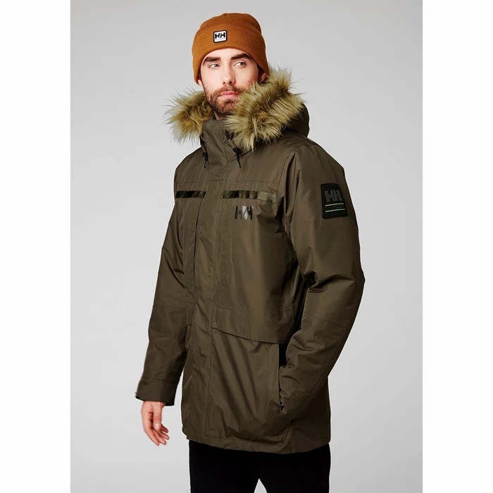 Men's Helly Hansen Coastal 2 Winter Jackets Grey | 412-ENJXYD