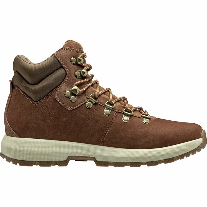 Men's Helly Hansen Coastal Hiker Work Boots Brown | 360-CHONWX