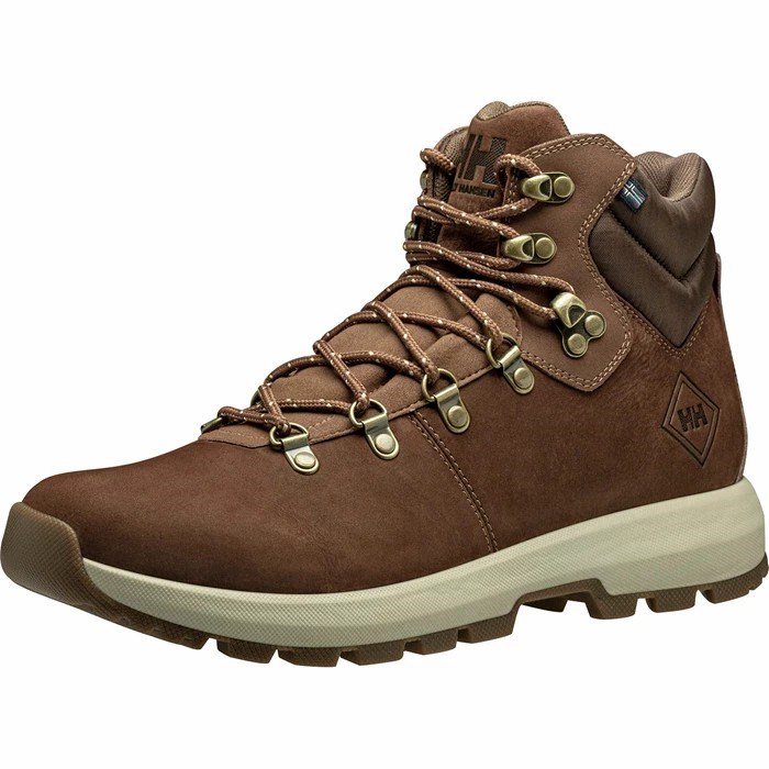 Men's Helly Hansen Coastal Hiker Work Boots Brown | 360-CHONWX