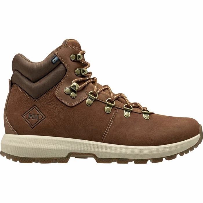 Men's Helly Hansen Coastal Hiker Work Boots Brown | 360-CHONWX