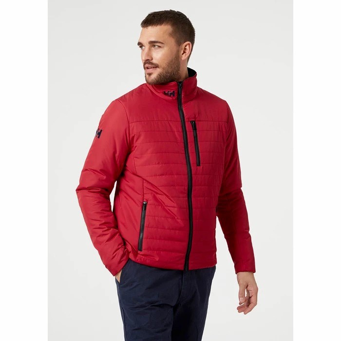 Men's Helly Hansen Crew 2.0 Casual Jackets Red | 296-ULPZTS