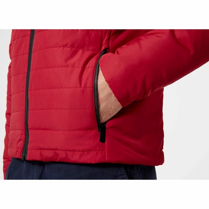 Men's Helly Hansen Crew 2.0 Casual Jackets Red | 296-ULPZTS