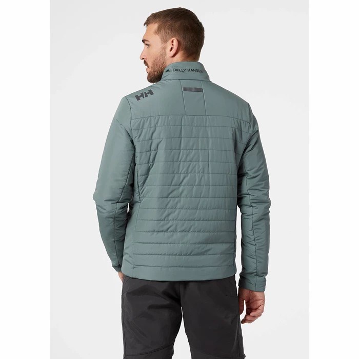 Men's Helly Hansen Crew 2.0 Insulated Jackets Grey | 062-QPFZIN