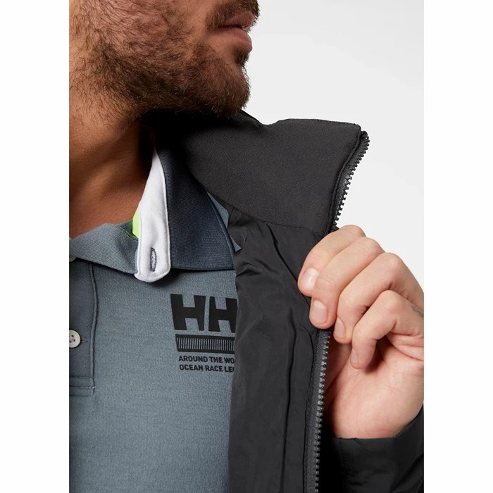 Men's Helly Hansen Crew 2.0 Insulated Jackets Grey | 910-KYZOWT