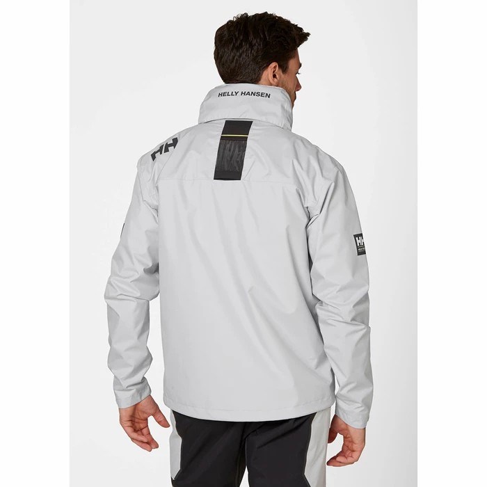 Men's Helly Hansen Crew Hooded Casual Jackets Grey | 547-PZVSGC