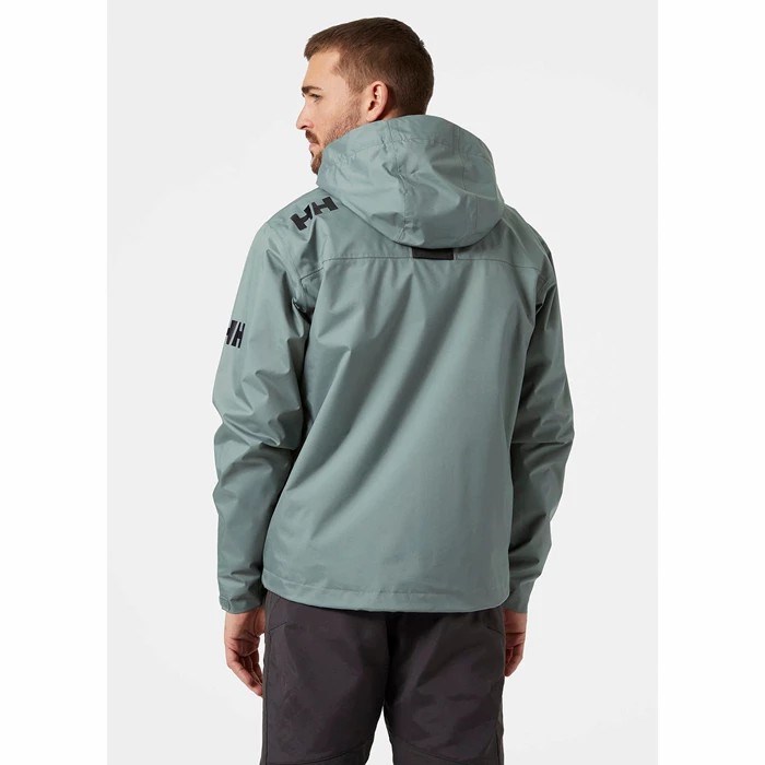 Men's Helly Hansen Crew Hooded Midlayer Casual Jackets Grey | 342-UQKPRT