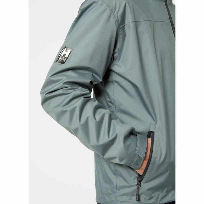 Men's Helly Hansen Crew Hooded Midlayer Casual Jackets Grey | 342-UQKPRT