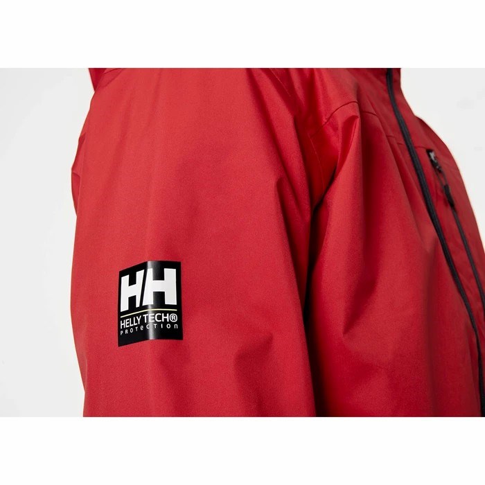 Men's Helly Hansen Crew Hooded Midlayer Insulated Jackets Red | 394-MRTXDF