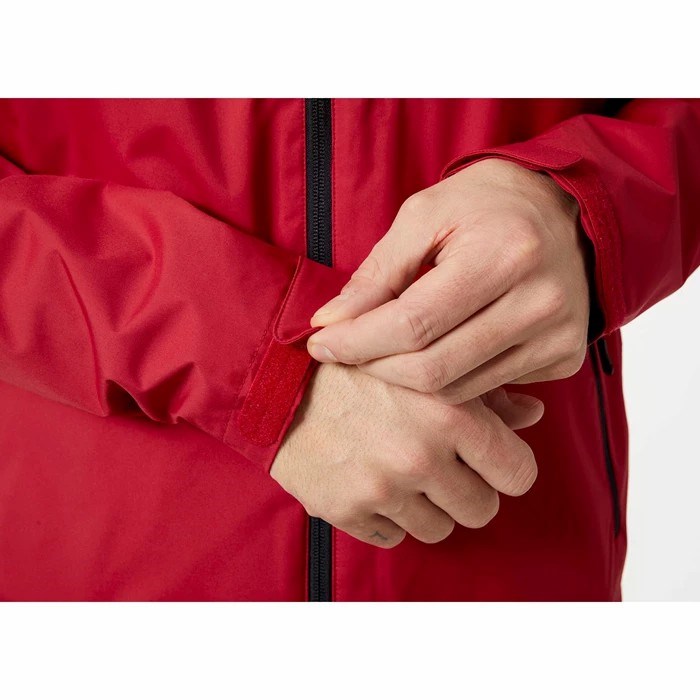 Men's Helly Hansen Crew Hooded Sailing Jackets Red | 406-EGKVLW