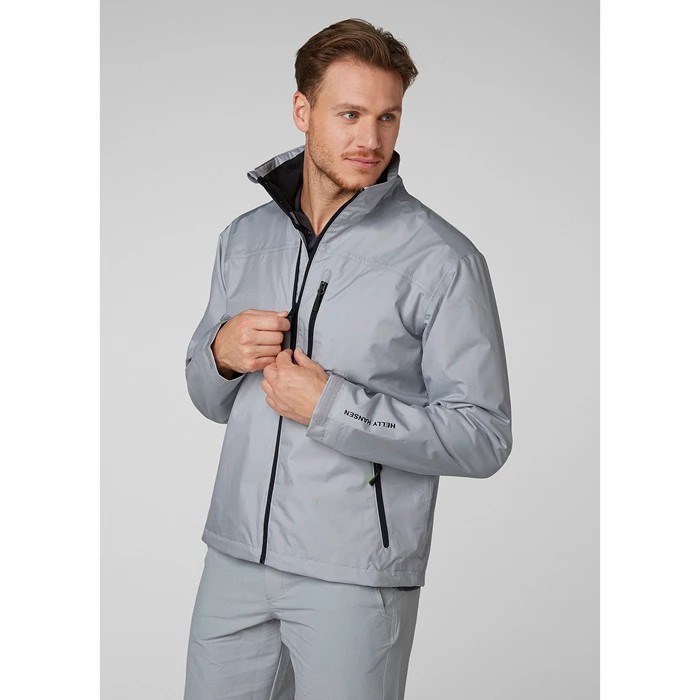 Men's Helly Hansen Crew Midlayer Casual Jackets Grey | 218-VRGDJQ