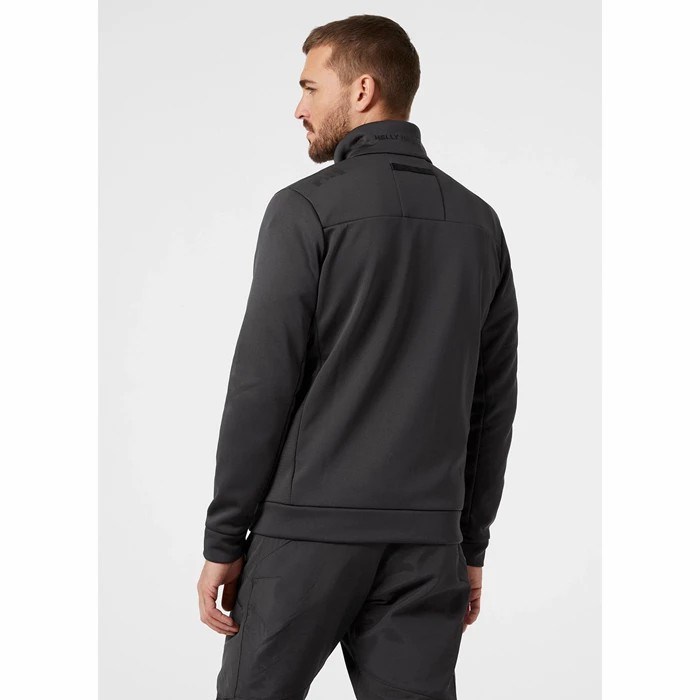 Men's Helly Hansen Crew Midlayer Jackets Grey | 463-UGMAYH