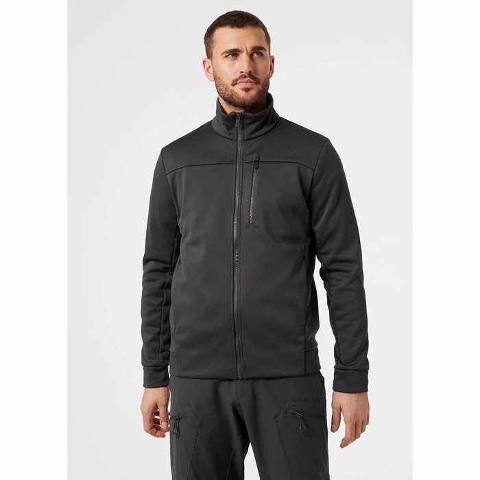 Men's Helly Hansen Crew Midlayer Jackets Grey | 463-UGMAYH