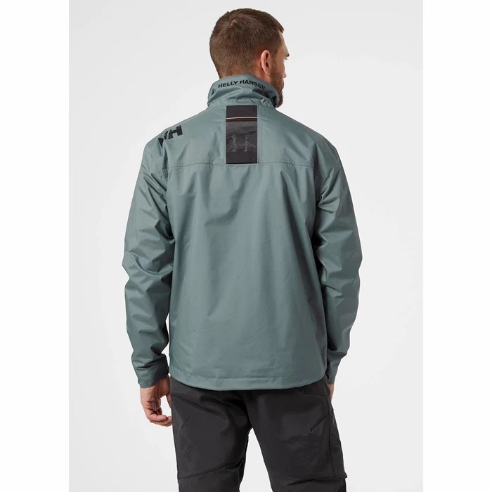 Men's Helly Hansen Crew Midlayer Sailing Jackets Grey | 906-LMIBOC