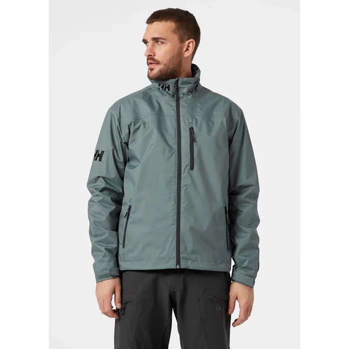 Men's Helly Hansen Crew Midlayer Sailing Jackets Grey | 906-LMIBOC