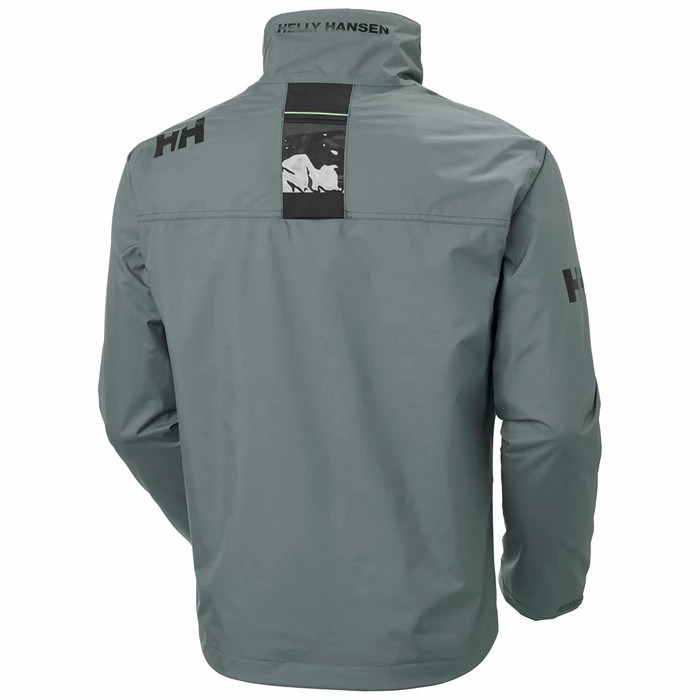 Men's Helly Hansen Crew Midlayer Sailing Jackets Grey | 906-LMIBOC