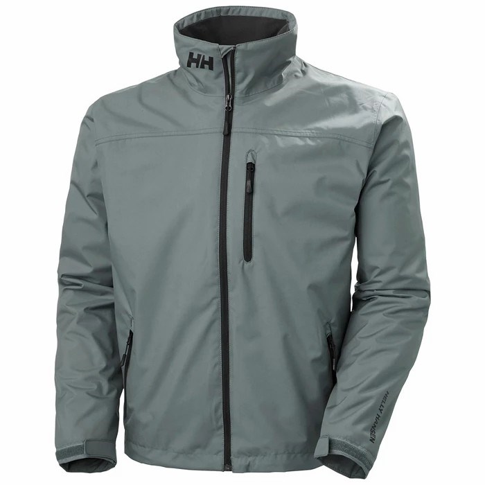 Men\'s Helly Hansen Crew Midlayer Sailing Jackets Grey | 906-LMIBOC