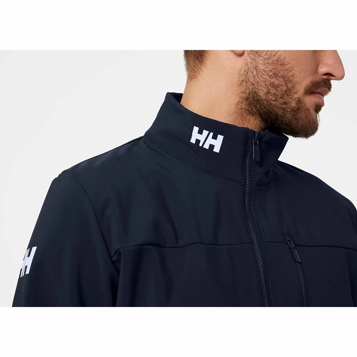 Men's Helly Hansen Crew Soft 20 Casual Jackets Navy | 076-ALGKBM