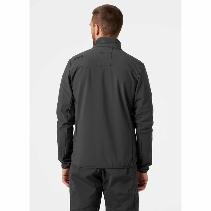 Men's Helly Hansen Crew Soft 20 Casual Jackets Grey | 837-KNJOHS