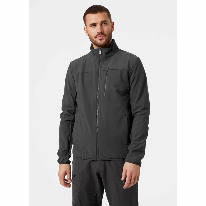 Men's Helly Hansen Crew Soft 20 Casual Jackets Grey | 837-KNJOHS