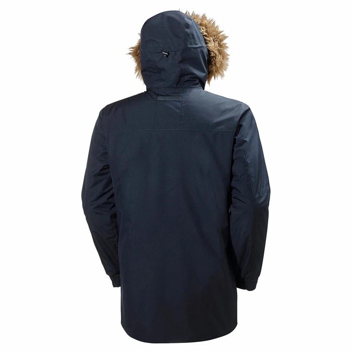 Men's Helly Hansen Dubliner Parka Navy | 528-DIGTQN