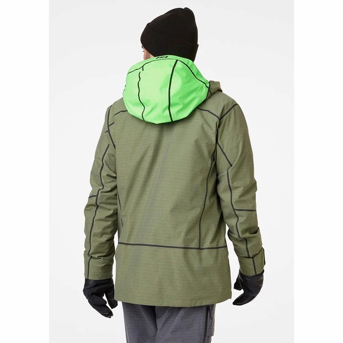 Men's Helly Hansen Elevation 3.0 Ski Jackets Green | 240-GHKVPX