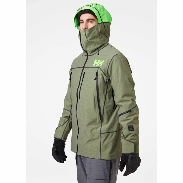 Men's Helly Hansen Elevation 3.0 Ski Jackets Green | 240-GHKVPX