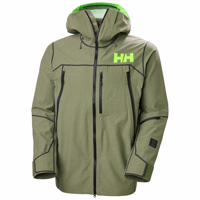 Men\'s Helly Hansen Elevation 3.0 Ski Jackets Green | 240-GHKVPX