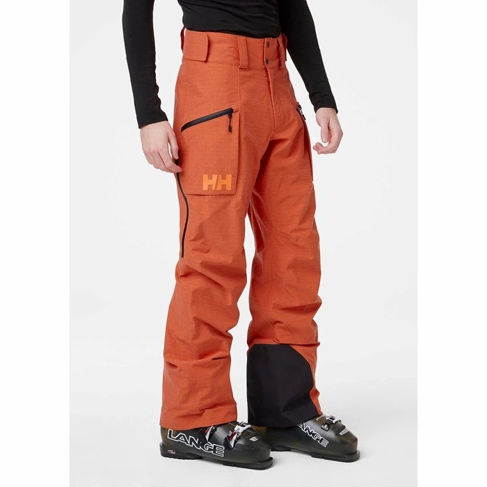 Men's Helly Hansen Elevation 3.0 Snow Pants Red / Brown | 068-SMGRYC