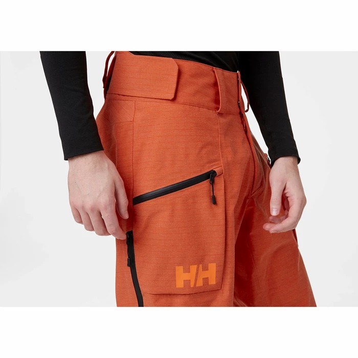 Men's Helly Hansen Elevation 3.0 Snow Pants Red / Brown | 068-SMGRYC