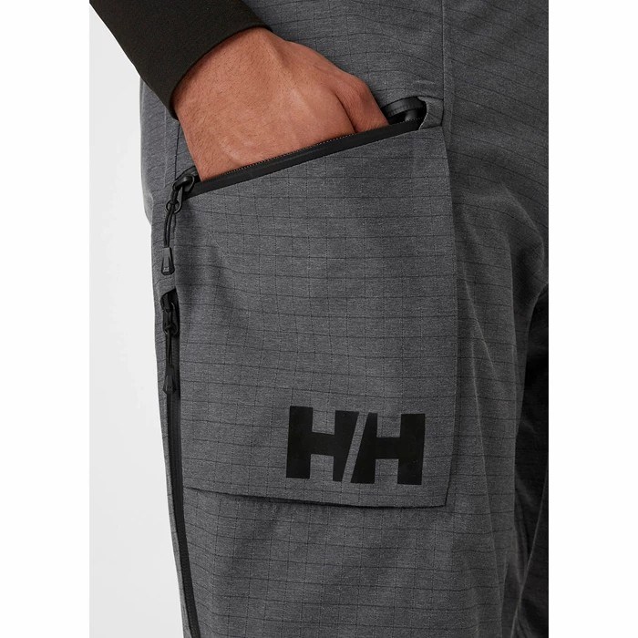 Men's Helly Hansen Elevation 3.0 Snow Pants Grey | 875-BMTFPH