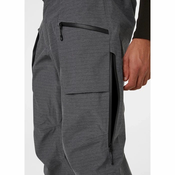 Men's Helly Hansen Elevation 3.0 Snow Pants Grey | 875-BMTFPH