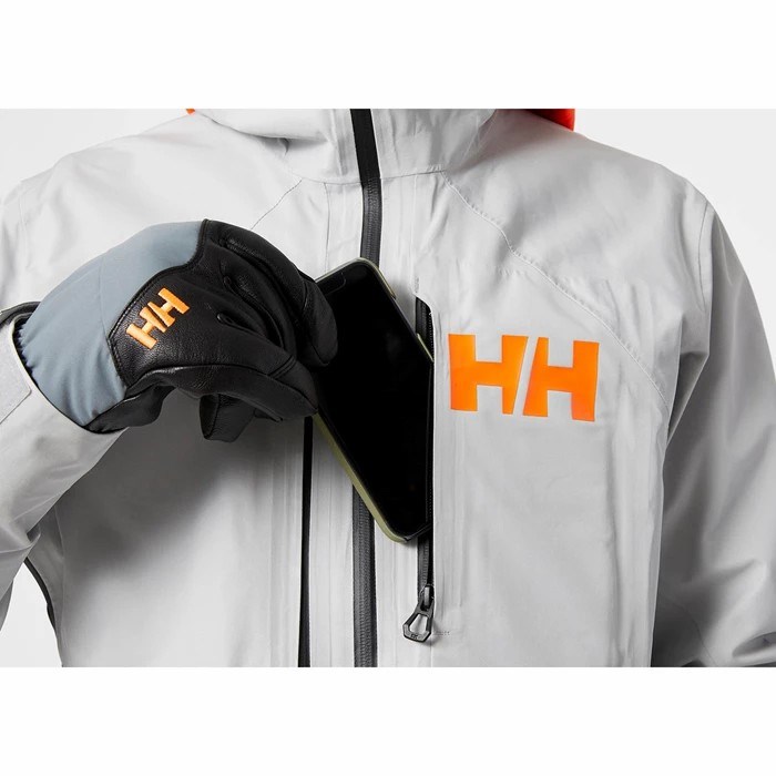 Men's Helly Hansen Elevation Infinity 2.0 Ski Jackets Grey | 159-XQBHFN