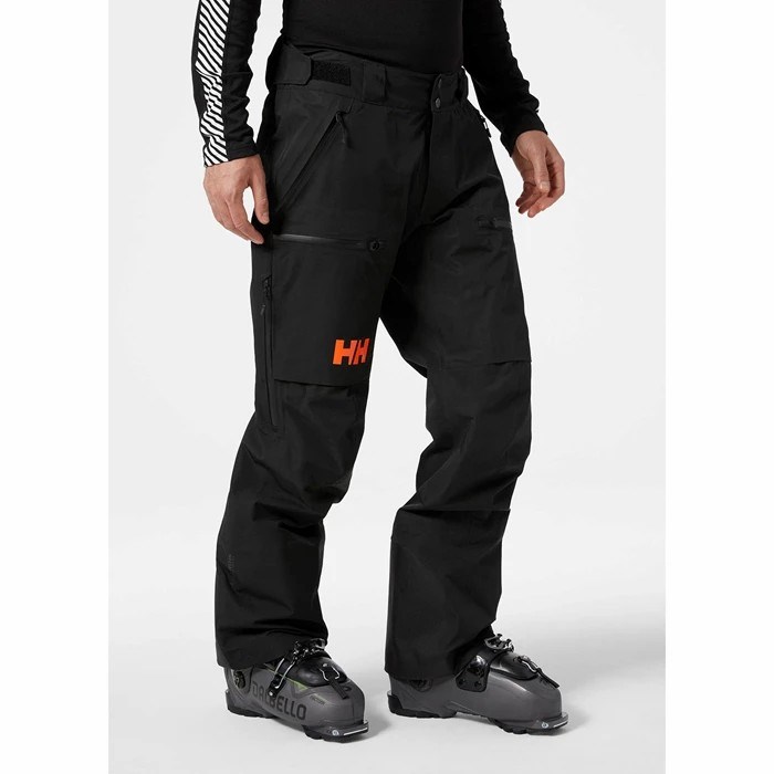 Men's Helly Hansen Elevation Infinity 2.0 Shell Pants Black | 192-BXLKZD