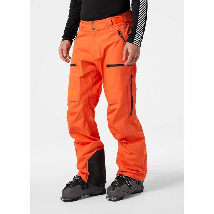 Men's Helly Hansen Elevation Infinity 2.0 Snow Pants Orange / Red | 843-CXVUFI