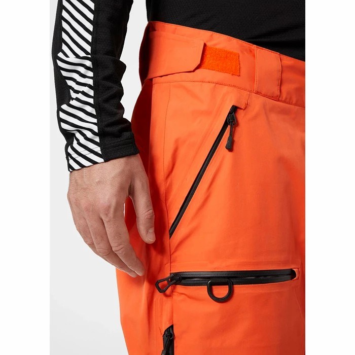 Men's Helly Hansen Elevation Infinity 2.0 Snow Pants Orange / Red | 843-CXVUFI